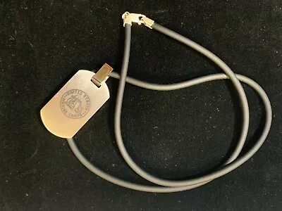 Titanium Marine Corps Pendant On 19  Leather Cord Necklace • $50