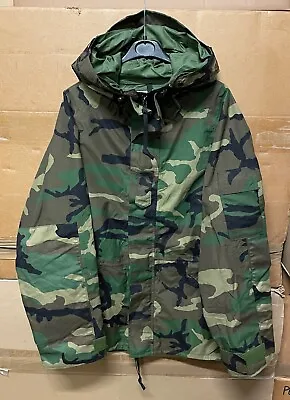 Genuine Us Army Gen I Ecwcs Goretex Parka Woodland Ex Mint !!!! X-large Regular • £159.99