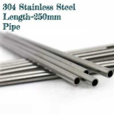 2/4/8/12pcs L250mm 304 Stainless Steel Capillary Tube Hollow Tube Pipe OD2-12mm • $2.50