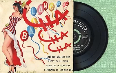 LA PLAYA SEXTET / Sexteto Bailando Cha Cha Cha / BELTER 50.053 Spain 1956 EP VG+ • $75