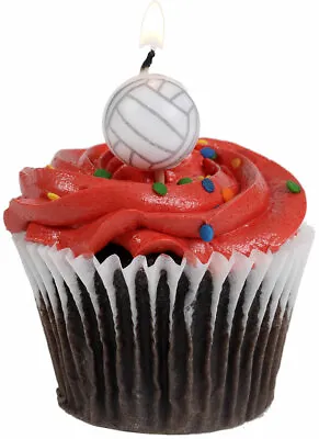 Volleyball Party Birthday Candles Cake Cupcake • $3.75