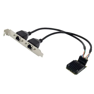 MINI PCIE To Dual Port Gigabit Ethernet 100/1000M Lan Card Intel 82583 • $49.99