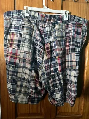 Polo Ralph Lauren Mens Patchwork Madras Plaid Multicolor Shorts Size 48 • $27.99