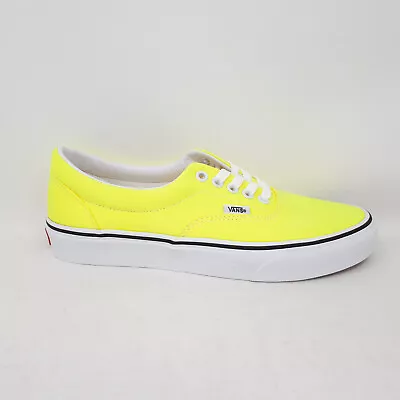 NEW Vans Era Neon Yellow Lemon White Skate Authentic Shoe Sneaker Womens US Size • $44.89