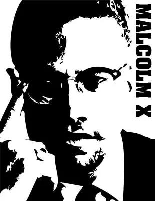 Civil Rights Activist Malcolm X Black History Month Poster Picture Photo Print • $10