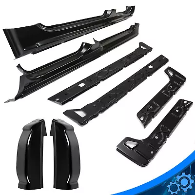 $420.50 • Buy For 99-07 Silverado GMC 1500 2500 Crew Cab Outer+Inner Rocker Panels Cab Corners