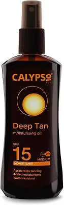 Calypso Deep Tanning Monoi Tahiti Oil Spray With SPF15 200 Ml CALT15MON • £7.73