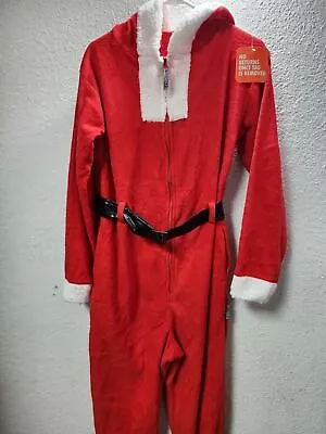 FUNZIEZ! By Silver Lilly Womens One Piece Holiday Mrs. Santa Claus CostumeRedM • $11.09