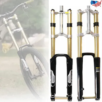 ZOOM 26/27.5/29  Downhill Bike Suspension Fork Axle 110*20mm Lockout Disc Brake • $153.22