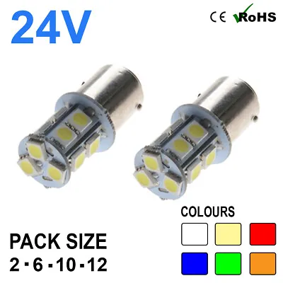 24v Side Light 149 246 R5W R10W 13 SMD BA15s LED Hella Spot Bulbs HGV Truck • $13.55