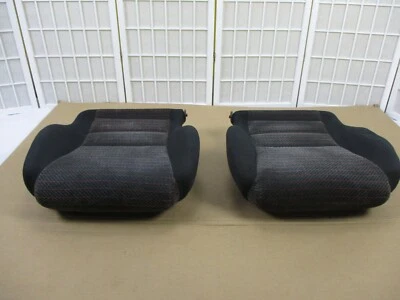 88 89 90 91 Honda CRX Si OEM Black Cloth Left & Right Front Seat Cushion Pad SET • $1197.99