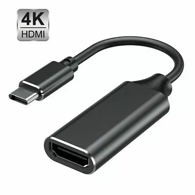 USB-C Type C To HDMI Adapter USB 3.1 Cable For MHL Android Phone Tablet S8 S10 • $4.43