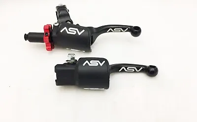 ASV F3 Front Brake Pro Pack Clutch Perch Levers Shorty Black RM 65 85 125 250 • $179.95