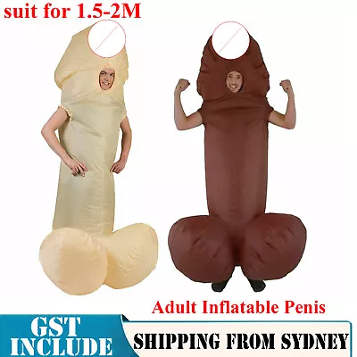 Adult Inflatable Penis Fancy Dress Willy Hen Costume Stag Night Outfit Decor Fun • $43.99