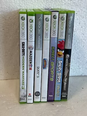 XBOX 360 VIDEO GAME -LOT 7 VIDEO GAMES - CALL OF DUTY-MORTAL KOMBAT Vs DC-MADDEN • $9.99