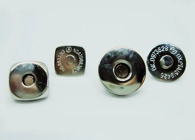 £2.50 • Buy Magnetic Snaps Caps Fastenings Purses Handbag Craft Button Silver 14 18mm Sewing