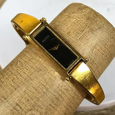 Vintage Gucci Ladies Bangle Watch 1500L Watch Swiss Made Ladies Parts Only • $49.95