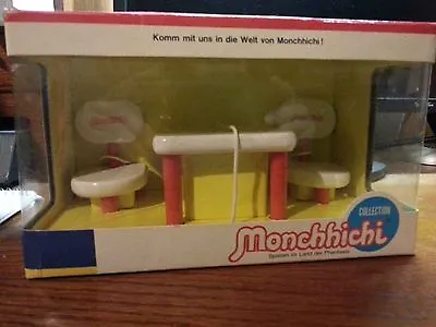 Vintage 1974 MonchhichiMonchichi Munchichi Furniture Table And Chairs MIB RARE • $79.99
