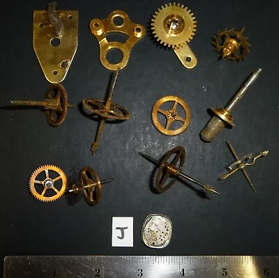 Clock Parts Steampunk Altered Art - Crafts - 13 Pieces Lot J • $7.24