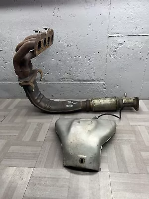 98-01 Honda Prelude H22A4 Exhaust Manifold Header & Down Pipe W/ Heat Shield OEM • $249.95