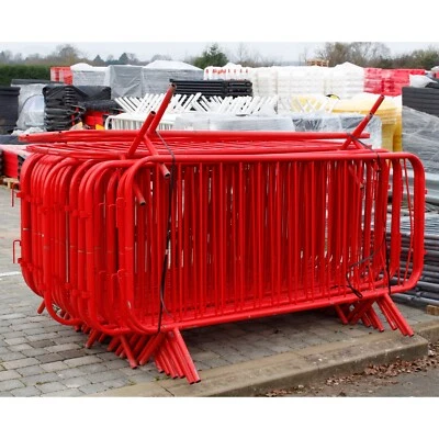 £2020.62 • Buy 50x Pedestrian Crowd Control Barriers | 25x Red & 25x White | B-GRADE