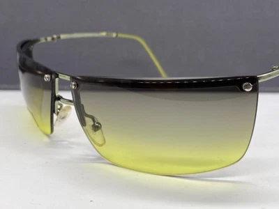 £78.61 • Buy Gucci Sunglasses Woman Silver Yellow Grey Gradient Curved Gg 2853 Medium