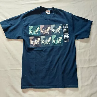 Van Morrison 2004 North American Tour Concert T Shirt Size Medium Blue • $37.99