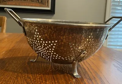 Vintage 9” Aluminum Star Colander Strainer Footed • $12.99