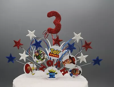 Cake Topper Decoration Birthday Toy Story Stars On Wires 1st 2nd 3rd 4th 5th 05 • £14.99
