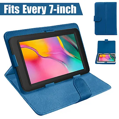 Universal 7 Inch Tablet Case For Samsung Huawei Amazon Lenovo Alcatel Flip Cover • £4.94