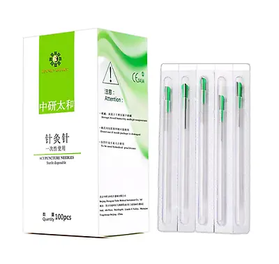 ZhongYanTaiHe Acupuncture Spring Handle Needles With Guide Tube 100 Massage • $9.90