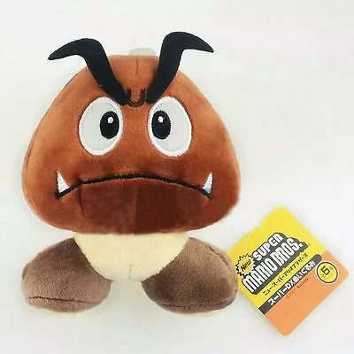 Goomba Plush Soft Toy Super Mario Bros. Stuffed Animal Doll Brown 6.5 Inch Gift • £5.49