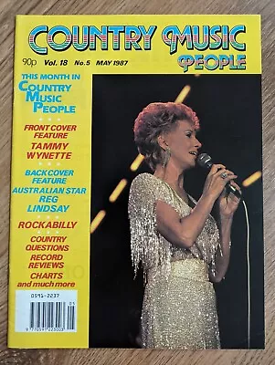 Country Music People Magazine May 1987 Tammy Wynette Reg Lindsay • £6.50