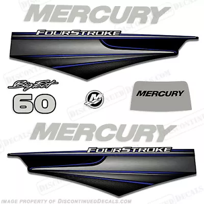 Fits Mercury 60hp BigFoot FourStroke Decals - 2013+ (Blue) • $99.95