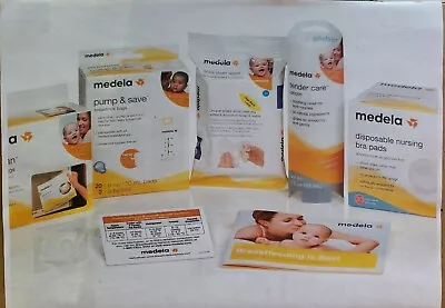 Medela Accessory Starter Kit Breastfeeding Set Nursing Pads Lanolin Pump Bags • $28.50