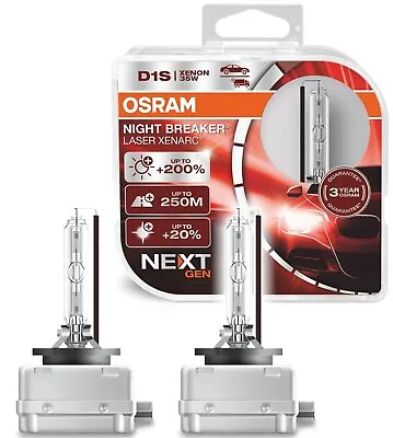 2x D1S OSRAM Night Breaker Laser Xenarc Xenon Next Generation 66140XNN Duo Box • $181.55