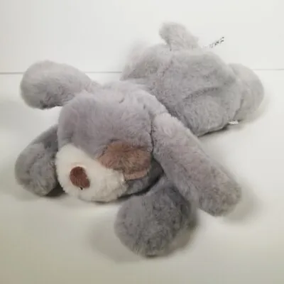 Mamas & Papas Grey Laying Puppy Dog Baby Comforter Soft Plush Cuddly Toy • £19.99