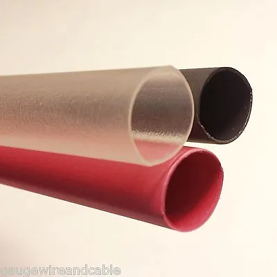 Heat Shrink Tubing 3:1 Adhesive Glue Lined Tubes 12 Inch Lengths Red/Black/Clear • $0.99