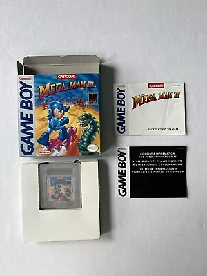 1993 Nintendo Game Boy Capcom Mega Man Iii 3 Cib Complete In Box • $449.99