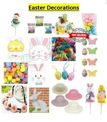Children Easter Bonnet Hat Chicks Carrots Bunnies Eggs Flowers Craft Decorations • £3.99