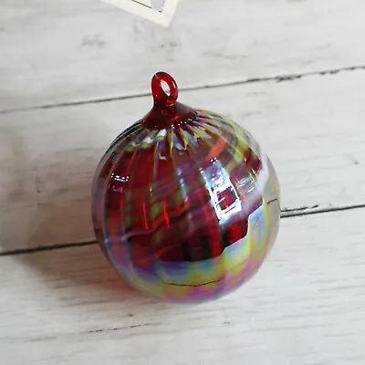 Mt. St. Helens Hand Blown Glass Christmas Tree Ornament Volcanic Ash Studio Art • $48