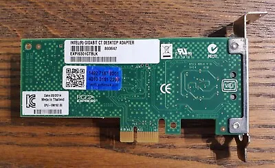 Intel Gigabit CT Desktop Adapter PCI-e EXP19301CTBLK Genuine Yottamark LP NIC • £17.49