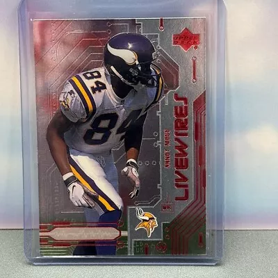 1999 Upper Deck Live Wires Randy Moss #L9 Minnesota Vikings HOF (V3) • $3