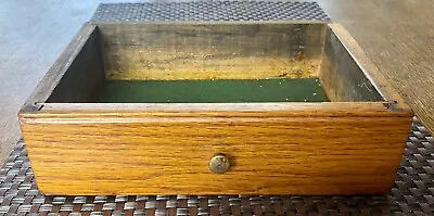 Antique Oak Machinist Tool Chest Replacement Drawer W/Knob 2.5” Tall • $20