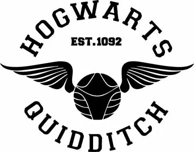 £4.05 • Buy Harry Potter Hogwarts Quidditch  Cut Vinyl Wall Art Sticker /  Decal 