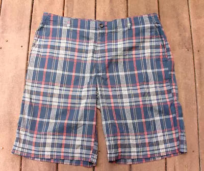 Izod Shorts Men's Size 38 X 10.5  Chino Madras Plaid Cotton Casual • $7.95