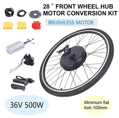 28Inch E-Bike Electric Front Wheel Hub Motor Conversion Kit For 36V Bicycle • £174