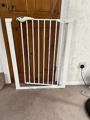 £10 • Buy Lindam Safety Gate Easy Fit Plus Deluxe Tall - No Drill Pressure Fit Safety Gate