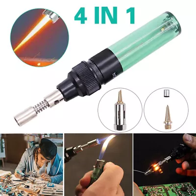 £7.85 • Buy Mini Gas Blow Torch Soldering Butane Cordless Welding Pen Burner Gas Solder Iron