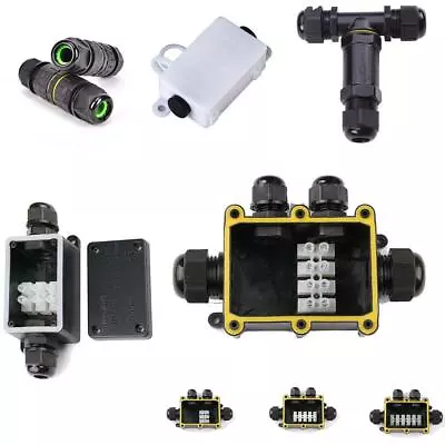 £31.25 • Buy Outdoor Junction Box Waterproof Ip68 Electrical Cable Connector Case 2 3 4 Way 